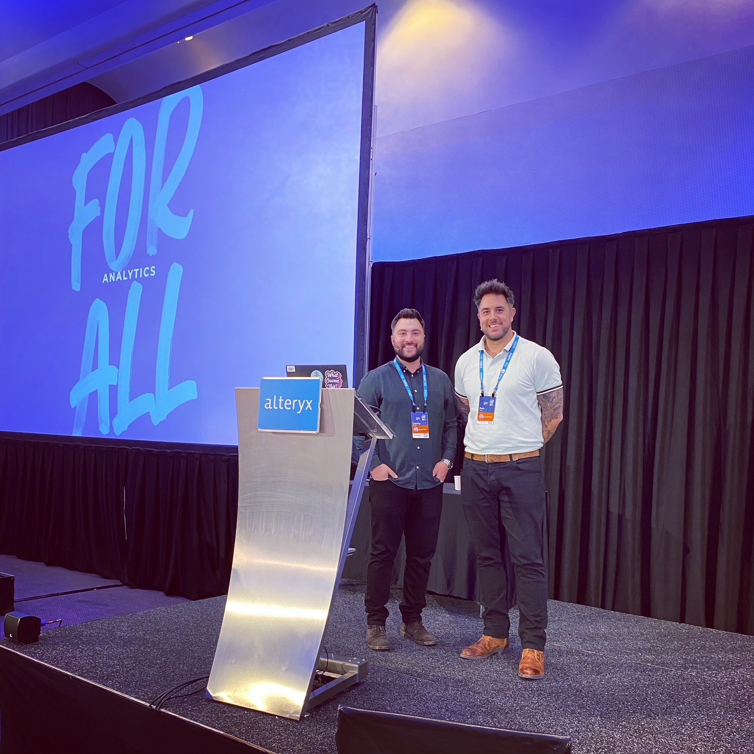 Presenting at Alteryx Inspire EMEA in Amsterdam, 2022