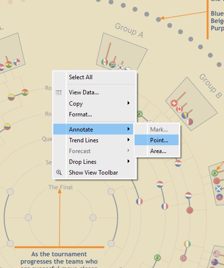 Styling the How To Read annotations (background, arrow, and emphasis) on the sheet