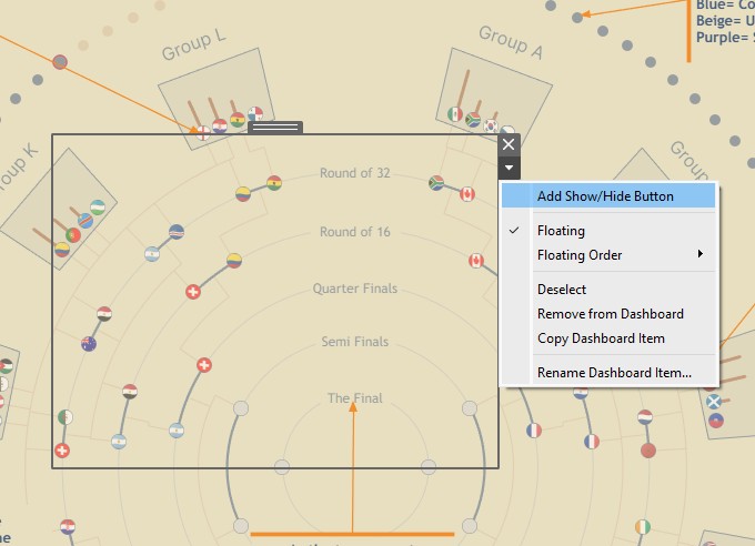 Selecting Tableau’s Show/Hide button to toggle the How To Read sheet (Step 4)