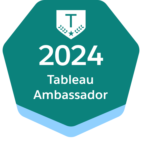 Tableau Ambassador 2024 badge